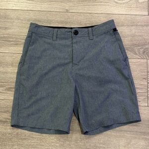 Volcom Men’s Size 28 Blue Gray Hybrid Chino Shorts True To This Stretch Used